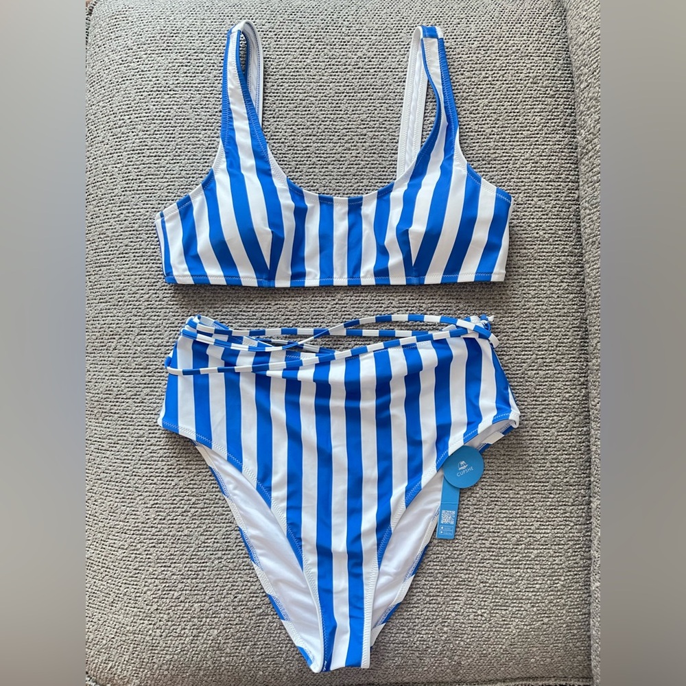 Cupshe High Waist Belt tie swimwear